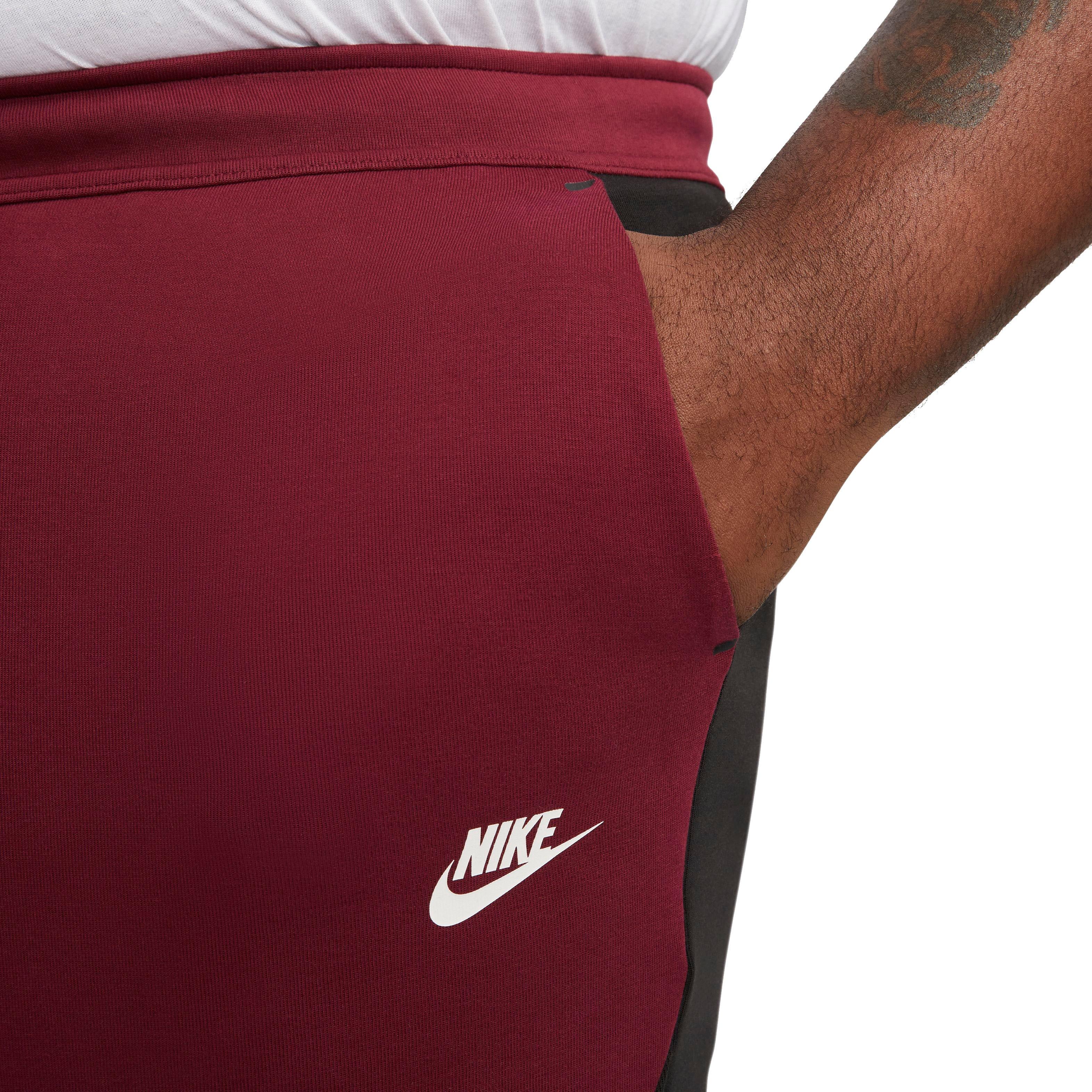 Maroon nike tech top fleece pants